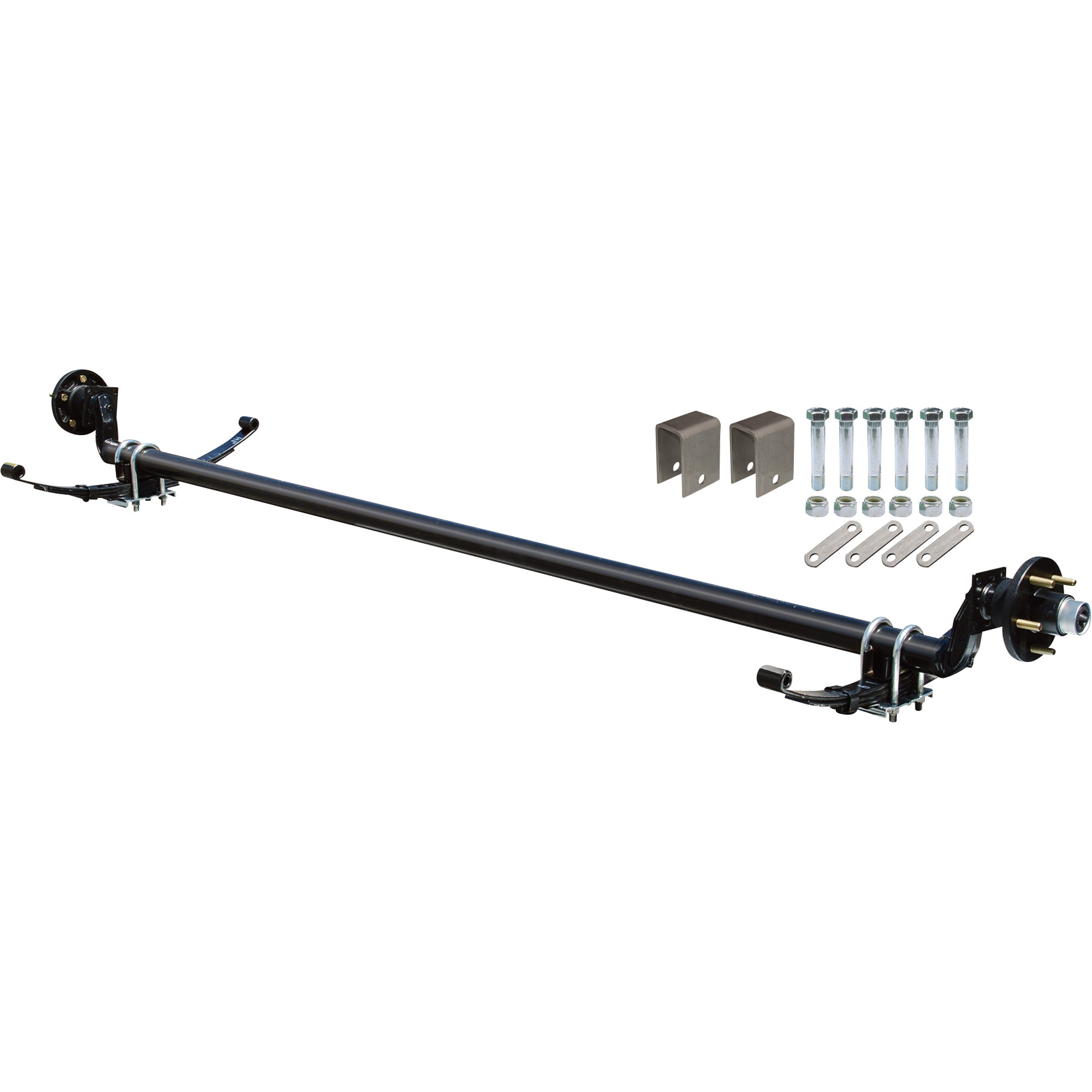 Ultra Tow 3500 Lb Capacity Complete Axle Kit 4in Drop Axle 89in Hubface 74in Spring